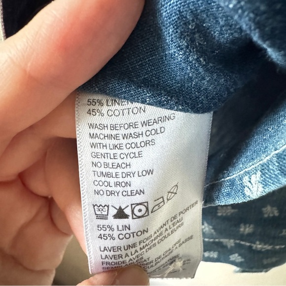 Tommy Bahama Blue Print Men's Shirt Size L - Picture 8 of 8